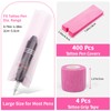 Dynvue 400pcs Tattoo Machine Cover Wrap with 4 Pink Grip