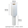 Stretch Film 4" × 500 ft, JUKFITA Shrink Wrap Rolls