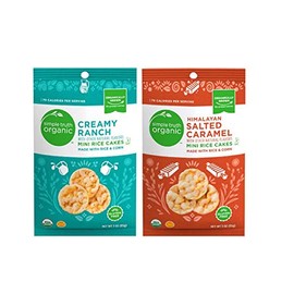 Simple Truth Organic Himalayan Salted Caramel and Creamy Ranch Mini Rice Cakes Combo Pack