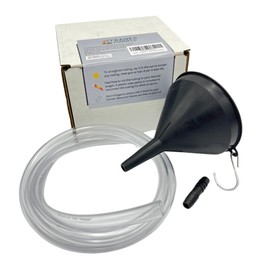Transmission Funnel with 4 Foot Clear Tubing - Made in USA - Perfect for Hard to Reach Places, No More Mess