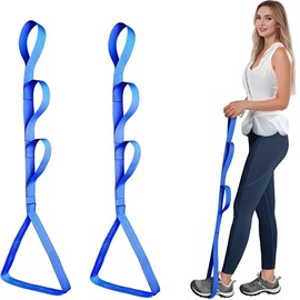 2 Pack 40 Inch Leg Lifter for After Hip & Knee Surgery, Perfect for Elderly, Post Hip/Knee Surgery, Multi-Loop Strap, Leg Lifters Getting Legs in and Out of Bed, Car, Couch, Wheelchair