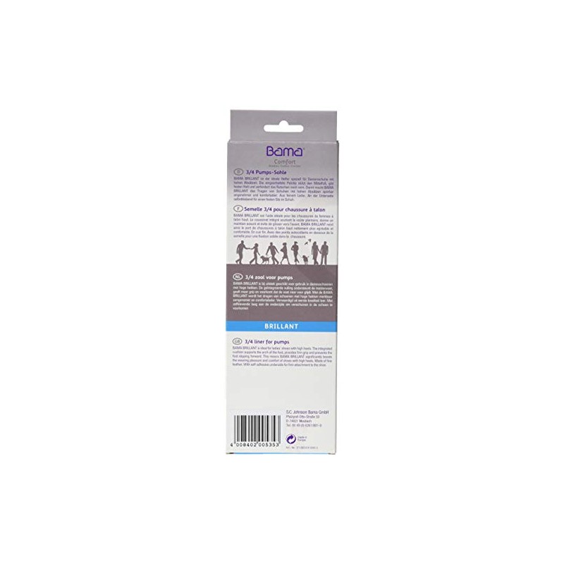 Bama Unisex Bama Brillant 3/4 lædersål Einlegesohle, Beige, 36 EU