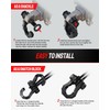 DAYDOOR D Ring Shackles with Snatch Block, 45,000Lbs Break Strength