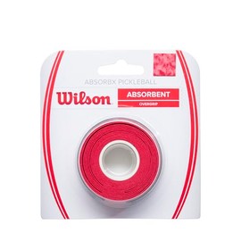 Wilson AbsorbX Pickleball Overgrip - 3 Pack, Red