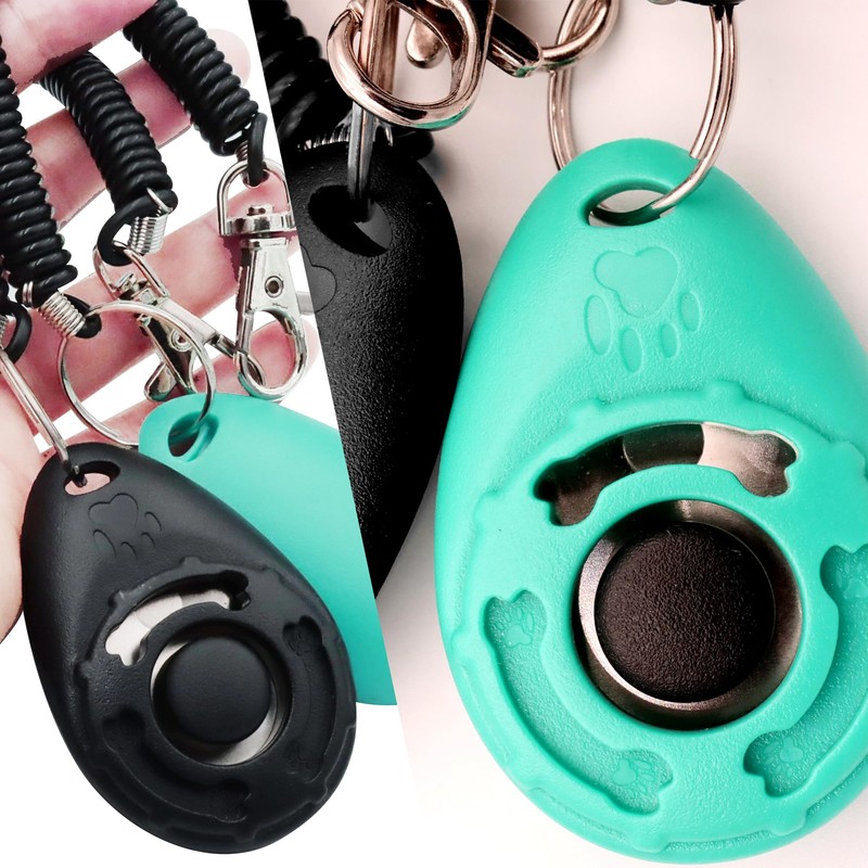 HoAoOo Pet Training Clicker with Wrist Strap - Dog Training