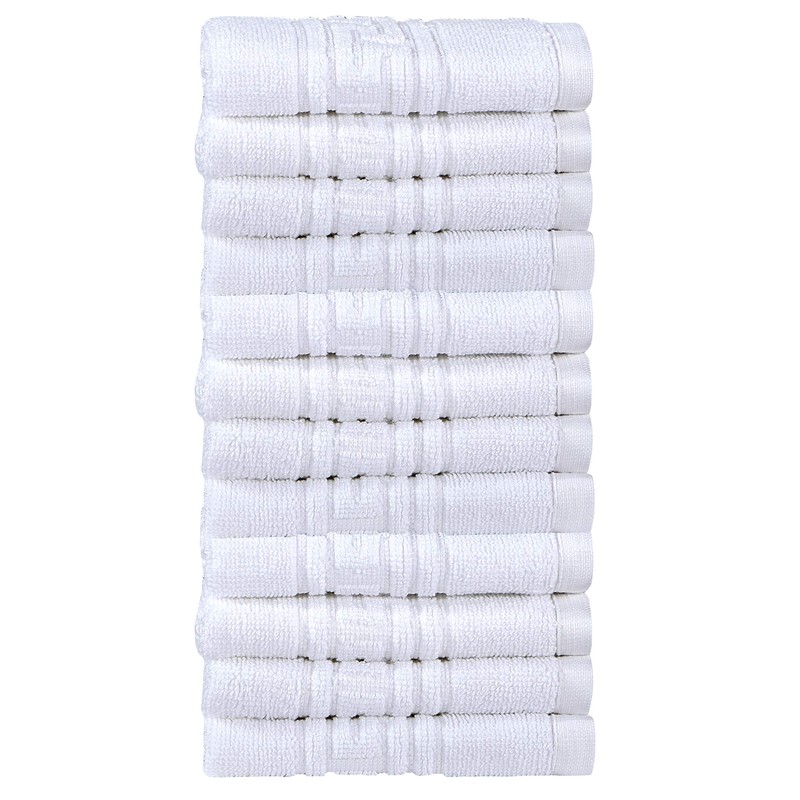 Divine Textiles 100% Egyptian Cotton Flannel Face Cloths Wash Towel