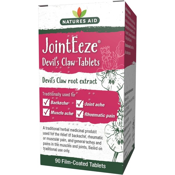 Natures Aid JointEeze Devils Claw 300mg – High Strength Herbal