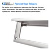 Nuk3y Solid Brass Mail Slot with Sleeve (Satin Nickel, 13"