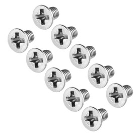 sourcing map Flat Head Machine Screws Phillips Screw Stainless Steel Screws M3 x 5 mm Pack of 50