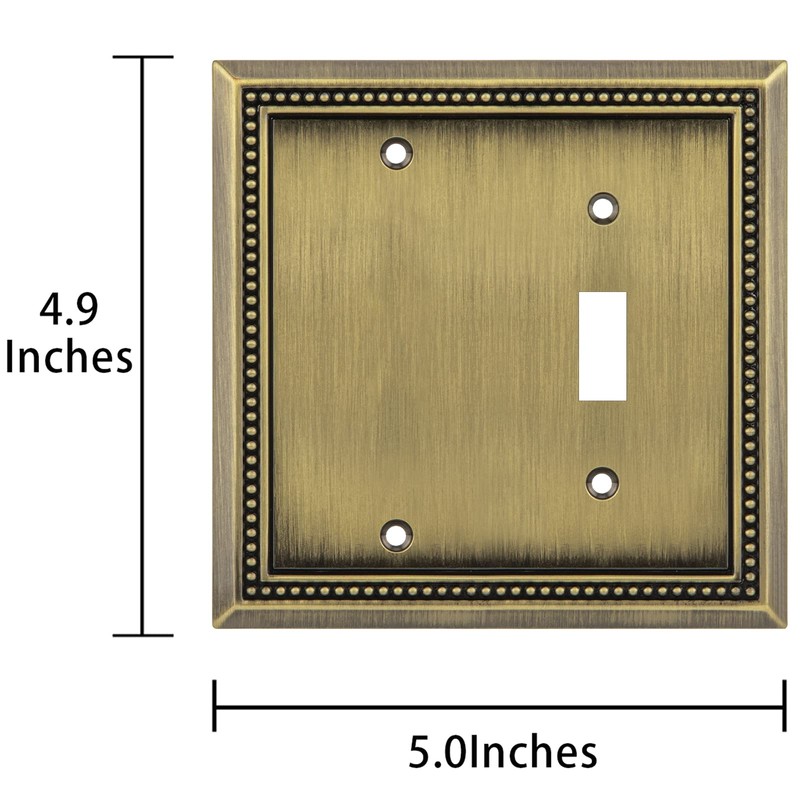 Henne Bery Sunken Pearls Heavy Duty Decorative Wall Plate Switch