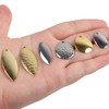 Fishing Spinner Blades Split Rings Kit, 100 Pieces Colorado Willow