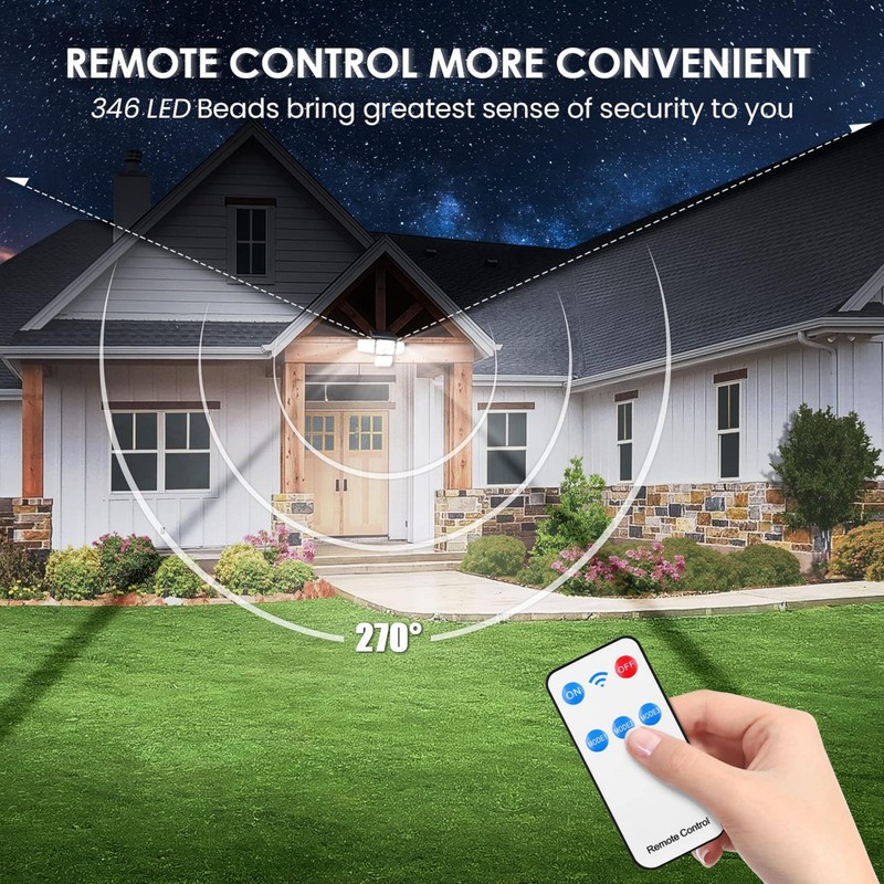 HYBEC - Solar Lamp with Motion Sensor, Motion Sensor Outdoor