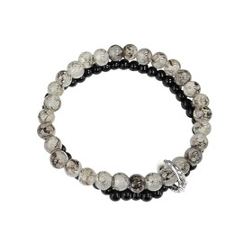 Beaded Bracelets for Women, Stretch Bracelets for Women, Dainty Charm Bracelet Jewelry Friendship Birthday Gifts for Wife Daughter Sister Bridesmaid Gf