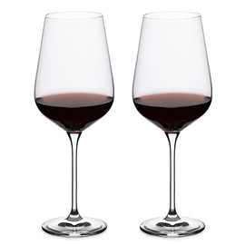 LUXU Premium Crystal Wine Glasses(Set of 2)-Hand-Blown-Clear,27 oz Long Stemmed Goblets for Red and ​White Wine,Perfect Wine Gifts for Party,Valentines Day,Anniversary or Any Occasion