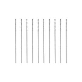 sourcing map Spiral Drill Bits Metal Micro Drill Bits HSS 0.45 mm W6542 20 mm Length for Copper Aluminium Pack of 10