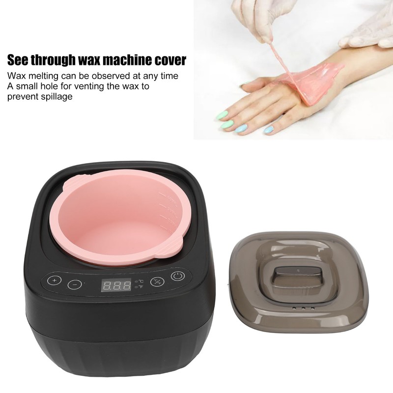 Hard Waxing Machine Kit High Power Foldable Bowl Silicone Wax