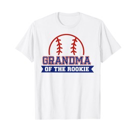Grandma of Rookie 1st Birthday Baseball Theme Matching Party T-Shirt