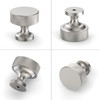 9BUILD 10 Pack 1.2 Inch Brushed Satin Nickel Cabinet &