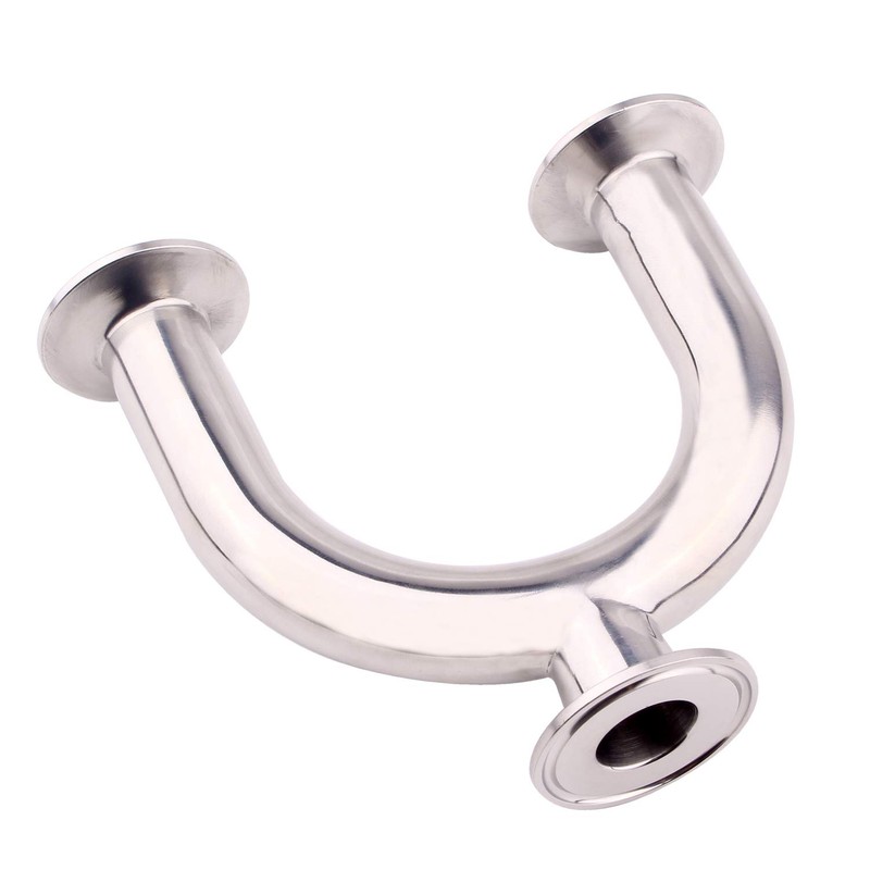 DERNORD 3 Way U Sanitary Ferrule Pipe Fittings Tri-Clamp Type
