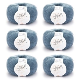 ggh Kid Box - 6 balls of Kid Mohair Knitting Wool - Colour 134 - Ocean