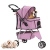 Dog Stroller,Travel Folding Pet Stroller for Small Medium Dog Cat