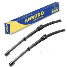 ANRDDO Wipers Factory Replacement For MBZ C class and GLC class 2015-2020 W205 C205 A205 Original Equipment Replacement Windshield Wiper Blades - 22"/22" (Set of 2) Top Lock