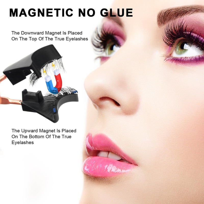 Magnetic Eyelashes, 3D Magnetic Eyelashes with Pliers, Magnetic Eyelashes without