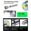 HONLEEX 2pcs DC 5-30V P13.5S PR2 Upgrade LED Flashlight Bulb,Conversion