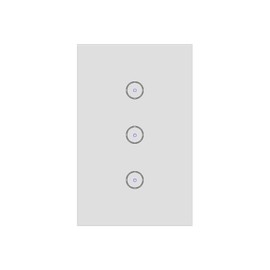 Jinvoo WiFi smart wall touch light switch, smart phone remote control, compatible with iOS and Android, with Alexa Echo and Google Assistant, ETL certified（3 gang）