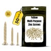 4 x 50mm - Self Tapping - Yellow Zinc Multi