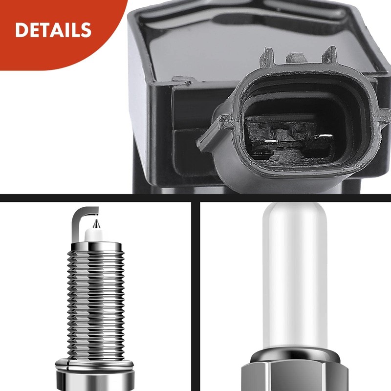 A-Premium Set of 4 Ignition Coil Pack and Iridium Spark