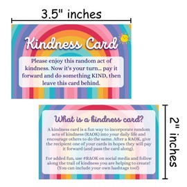 Random Acts of Crochet Kindness Gifts Tags | 50 pk 2 x 3.5” Cards to Give Away Colorful Pay it Forward Crochet Patterns Animals Rainbow RAOCK