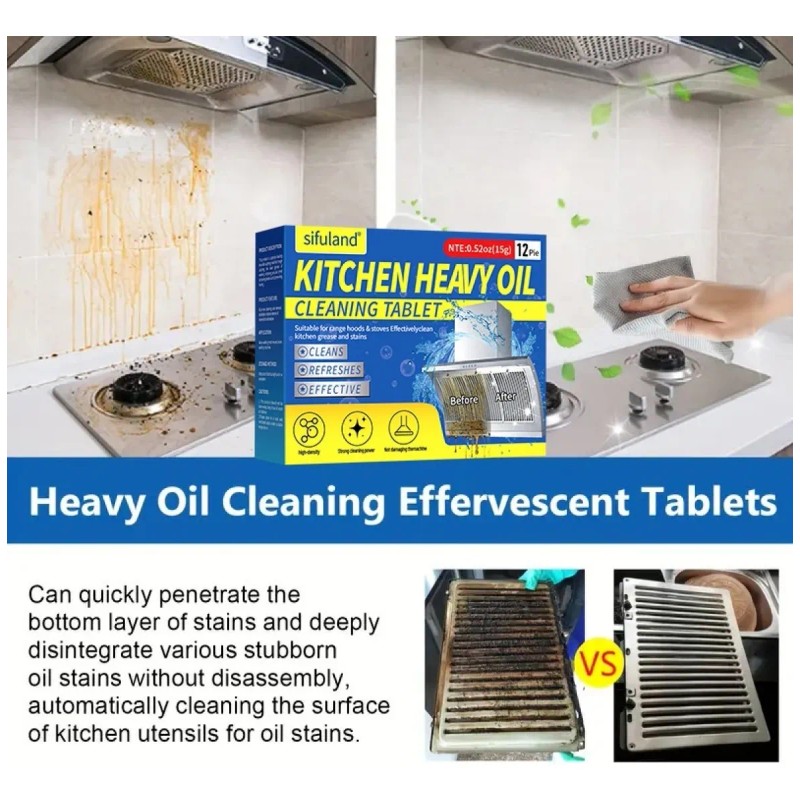 Tabletas Efervescentes Limpia Grasas Sin Dejar Residuos