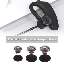 eMagTech Set mit 6 Silikon-Ohrstöpseln Ohrstöpsel Schwamm-Ohrpolster Kompatibel mit Plantronics Voyager 5200/5220 /5210 Serie Drahtlose Bluetooth-Kopfhörer Größe L M S