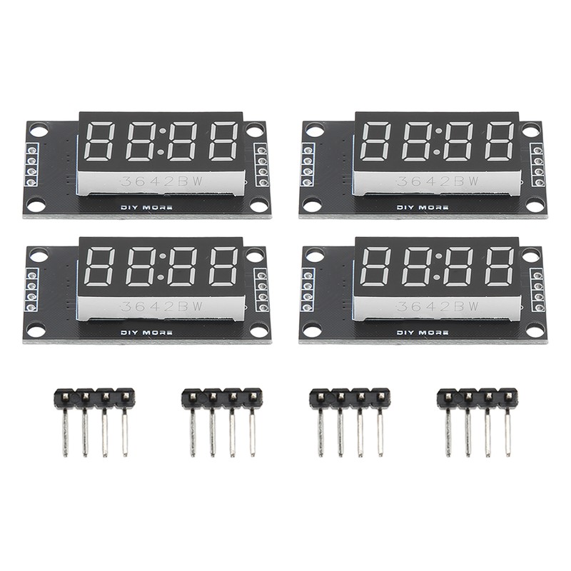 4 Sets Digital Tube Display Module LED 4 Digit 7