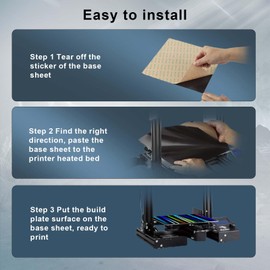 IdeaFormer-3D H1H Spring Steel Sheet with Magnetic Build Plate 235x235mm, Light Beam+Phantom H1H Print Bed for Creality Ender 3/Ender 3 Pro/Ender 3 V2/Ender 3 V2 Neo/for ELEGOO Neptune 3/Neptune 4/Pro