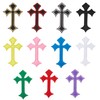 Nicime 11pcs Cross Patches, Iron on/Sew on Cross Applique Patch,