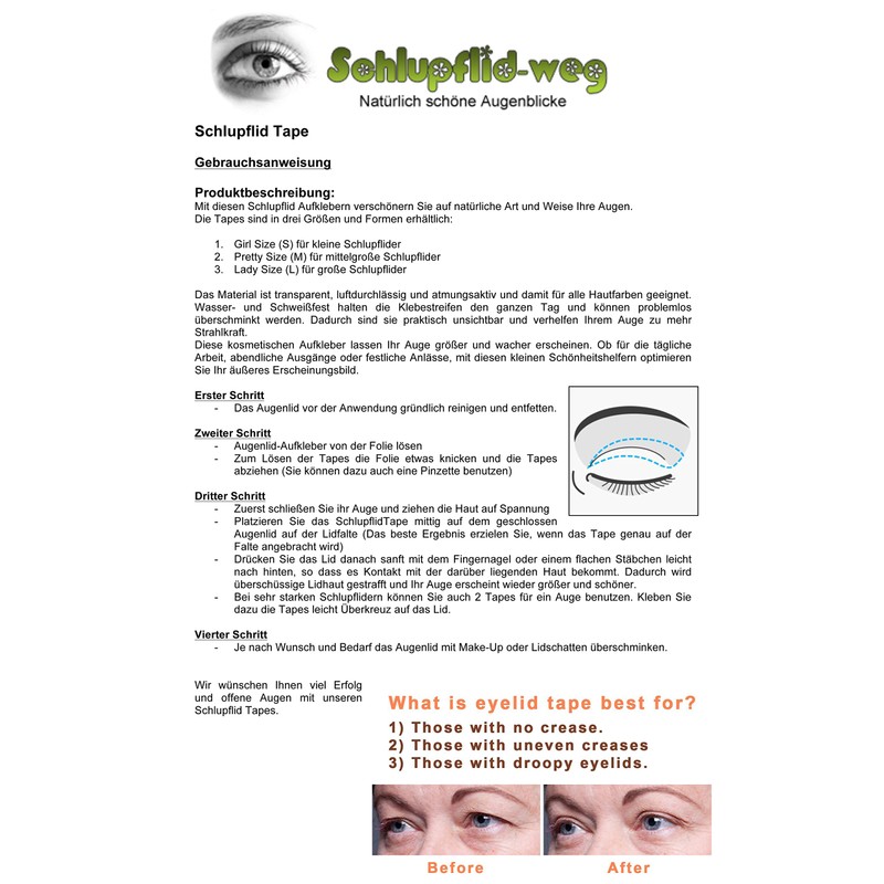 magic invisible Girl Size (S) – Eyelid Lifting Without OP [1X60PAAR]