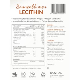 Sonnenblumen-Lecithin flüssig (Allergenfrei), IVOVITAL® (550 ml)