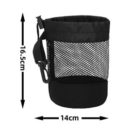Tiardey 16 Golf Ball Holder,Golf Balls Holder Storage Net Bag Nylon Mesh Drawstring Pouch Golf Balls Collector Accessory