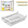 MDHAND Drawer Egg Holder, Fridge Egg Holder with Slide Rail