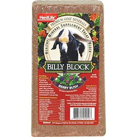 Evolved Habitats 94010 Billy Goat Mineral Supplement Treat Block - Berry Bush - 4 lbs.