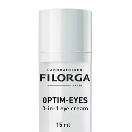 Laboratoires Filorga Paris Filorga Optim-Eyes Eye Cream, Revitalizing 3-in-1 Skin Treatment for Rapid Reduction of Dark Circles, Wrinkles & Puffiness Around the Eyes, 0.5 fl. oz.
