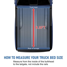 CARMOCAR Roll-up Truck Bed Tonneau Cover for 2014-2018 Replacement for Chevy Silverado/GMC Sierra +LED Lamp+Waterproof Fleetside 6.5ft Bed Tonneau Covers [US Warehouse]