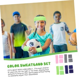 BESPORTBLE Elastic Boys and Girls Headband Set Boys Sweatbands for Outdoor Activities Golf Tennis Basketball Volleyball