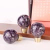 SUNYIK Pack of 2 Resin Crystal Ball Cabinet Knobs with