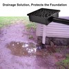 Prestantious Catch Basin Gutter Downspout Extensions, 12"×12" Low Profile Catch