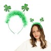 Lopsity St. Patrick's Day Headband Shamrock Green Top Hat Headband