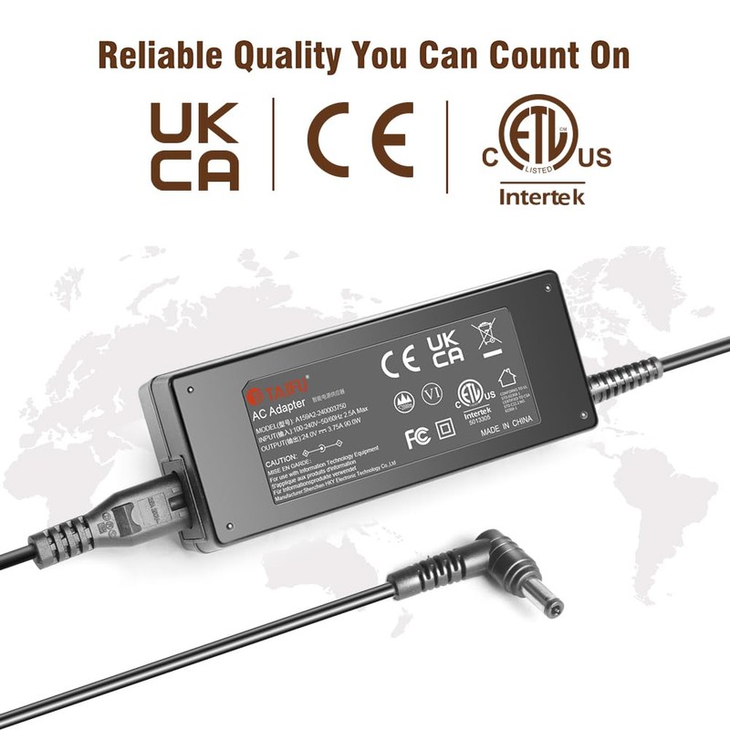 TAIFU 24V 3.75A Power Adapter for Pioneer DDJ-REV7 DDJ-REV7/CUXJ DDJREV7