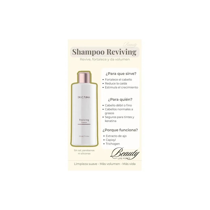 2 Shampoo Reviving Farmasi , Anticaida Dr C Tuna 225ml